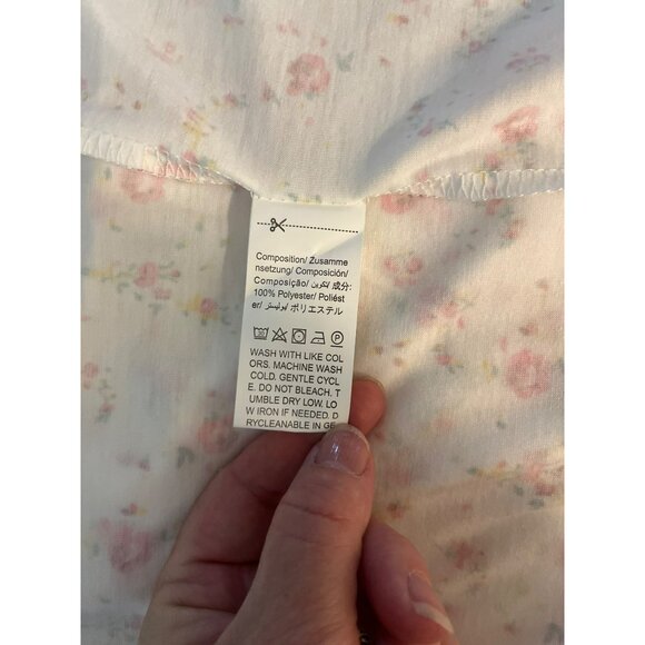 NWT Rubehoow Women's Nightgown Victorian Long Sleeve Pockets Pink Rose‎ Size S - Picture 5 of 5